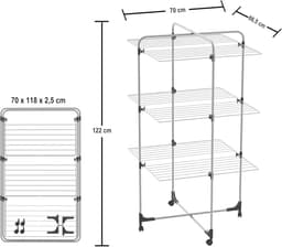 Wasrek toren 30 m - Ruimtebesparend en praktisch voor wasgoed — thumbnail 2