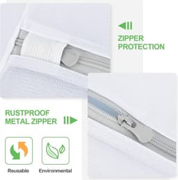 BOTC Waszakken - 90*110cm Waszak Groot - 1 set van 2 stuks - Waszak Wasmachine - Laundry bag - Waszakken - Zwart — thumbnail 4