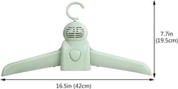 Draagbare wasdroger voor kleding, ondergoed, huisdierenkleding Premium verwarmd droogrek Elektrische droogmachine voor op reis, in de camper, thuis, in het appartement — thumbnail 5
