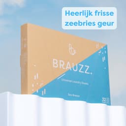 Brauzz Wasstrips Sea Breeze - Wasmiddeldoekjes voor Witte, Gekleurde en Zwarte Was - Wasmiddel Strips - Wasmiddel Vellen - Laundry Strips (32 wasbeurten) — thumbnail 5
