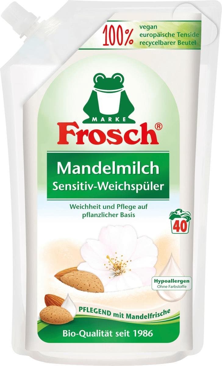 Frosch Wasverzachter - Amandelmelk - Gevoelige huid - Hypoallergeen - 40 Wasbeurten - 1 Liter — afbeelding 1