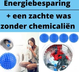 2 Drogerballen-Wasballen voor de wasmachine- Wasdrogerballen- Droogballen- Wasmachine ballen- Bwa Commerce — thumbnail 2