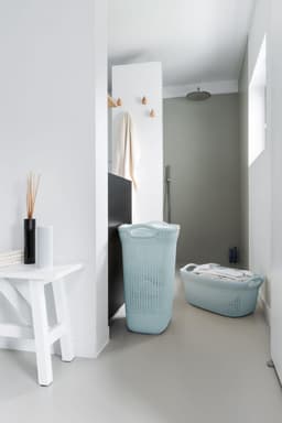 Curver Knit Wasmand met deksel 57L + Wasmand 40L - Blauw/Grijs — thumbnail 3