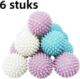 6-delige wasbal - Magic Laundry Ball Anti-klit en Anti-Knot - Gemengde kleur — thumbnail 1