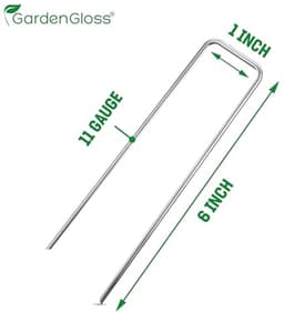 Anti-Roest Stalen Grondankers - 25 Stuks, 150mm Lang, Voor Tuinslangen en Grondbedekking — thumbnail 5