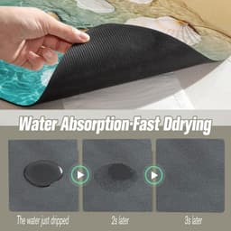 Wasmachinehoes, 60x60 cm antislip beschermmat voor wasmachine bovenkant, geschikt voor wasmachine, droger, keuken, badkamer, camper — thumbnail 4