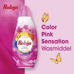 Robijn- Vloeibaar Wasmiddel - Klein & Krachtig - Pink Sensation - 6 flessen - 114 wasbeurten — thumbnail 3