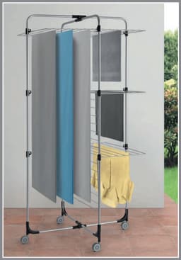 Tomado - Droogtoren Aliseo - 30 meter drooglengte - 3 verdiepingen - 5 jaar garantie - Zilvergrijs — thumbnail 5