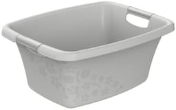 Rotho - Wasmand - 25 liter - Bloemen grijs — thumbnail 2