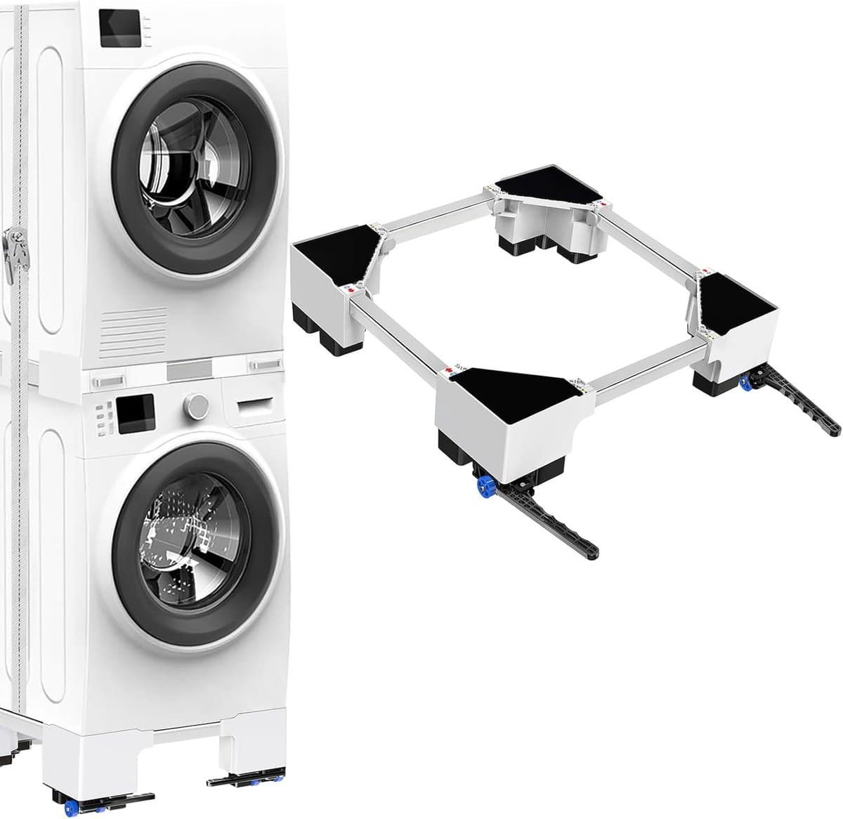 Solacis Wasmachine verhoger - Wasmachine kast - Wasmachine ombouw - Tussenstuk wasmachine droger - Wasmachineverhoger - Must have voor uw wasmachine! — afbeelding 1
