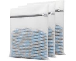 BOTC Waszakken - Wasnetten - Set van 3 - 30x40cm - Bescherm je Wasgoed en Wasmachine - Wit — afbeelding 1