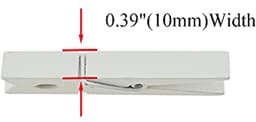 Witte houten wasknijpers 16-pack - Stevig en roestvrij voor wasgoed & ambachtelijke projecten — thumbnail 4