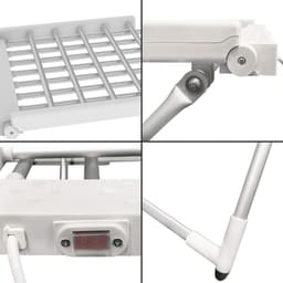 ZRSS® Elektrisch Droogrek - Droogtoren met Verwarming - Handdoekrek - Verwarmd Drogen - Inklapbaar - Wit — thumbnail 4