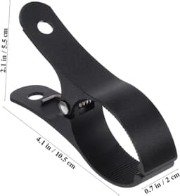 Pak van 6 windbestendige wasknijpers - zwarte strandhanddoekclips - kinderstrandhanddoek - keukenhouder - keukenclips - wasknijpers voor het drogen van sokken - aluminiumlegering zwart — thumbnail 3