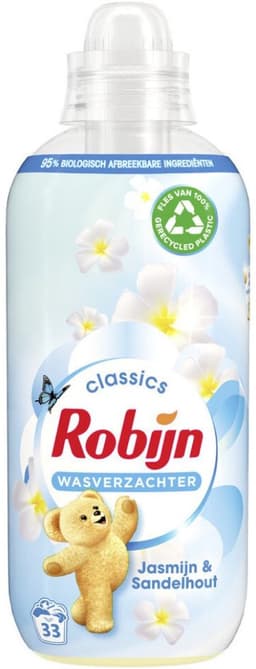 4 x Robijn - Jasmijn & Sandelhout - Wasverzachter - Luxe Geurbeleving - 33 Wasbeurten - 825 ml - Wasverzachter - Jasmijn - Sandelhout - Wasgeur - Kleding Verzorgen — thumbnail 2