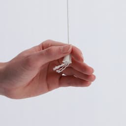 KADAX Plafondwasdroger, wasdroger voor het plafond 6, wanddroger met polyethyleen beklede stalen spijlen, plafonddroger, draagvermogen 12 kg (6x 80/wit) — thumbnail 4
