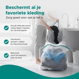 Living Direct Waszak set 7 stuks Waszakjes met Rits - Waszakken voor Wasgoed met Waszak Groot en Waszakjes - Wasnetjes met Rits, geschikt voor Lingerie en BH - Laundry Bag - Wasnetten — thumbnail 4