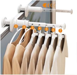 DailySupplies® Wanddroogrek - Droogrek Inklapbaar - Wasrek - Droogtoren - Droogrekken - Wit — thumbnail 1