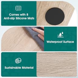 Droogkast Blad voor Organisatie van de Wasruimte - Houtkleurig Melamine 27,5" Diepte x 54" Breedte — thumbnail 3