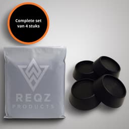 Trillingsdempers voor Wasmachine & Droger – Zwart - 4 Stuks - Anti-vibratie - Geluids- & Schokdempend - Universeel Formaat — thumbnail 4