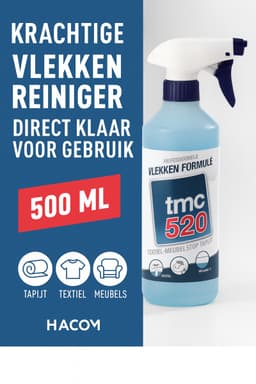 TMC 520 Vlekkenreiniger 500 ml – Krachtige Vlekverwijderaar voor Tapijt, Textiel & Meubels – Direct Klaar voor Gebruik — thumbnail 1