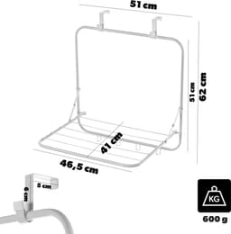 KADAX Wanddroger 51x41x55cm — thumbnail 1