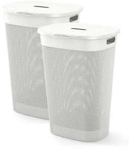 Curver Filo Wasmand met deksel 55L - 2 stuks - Wit — thumbnail 1