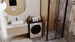 Wasmachine Kast - Ombouw - Verhoger - Meubel - Opbergkast — thumbnail 3