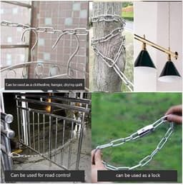 Waslijndraad - 300 Cm - Rvs - Rol Drooglijn - Droogrek Hangend - Drooglijn Voor Buiten - Met Twee Veerhaken - Was Lijn ø 3 Mm - Waslijn Extra Sterk - Stalen Ketting - Geschikt Voor Tenttouw, Waslijn, Gordijntouw, Douchegordijntouw - Zilver — thumbnail 3