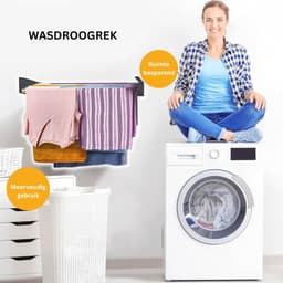 White-Label® Wanddroogrek - Droogrek Inklapbaar - Wasrek - Droogtoren - Droogrekken - Wit — thumbnail 4