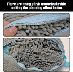 2 stuk,Waszak, cilindrisch, wasmachine polyester katoenen waszak, schoenbescherming, anti-deformatie, waszak, geschikt voor de meeste schoenen, voorkomt dat schoenen vervormen tijdens het wassen, grijs, 39*19cm — thumbnail 4