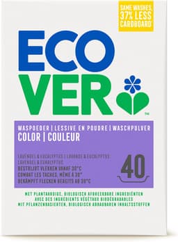 Ecover - Waspoeder Kleur - Voordeelverpakking 2 x 3 kg - Krachtige vlekverwijdering vanaf 30 °C - Behoudt kleur & vermindert katoenpluis — thumbnail 2