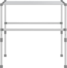 vidaXL - Droogrek - 83x(50-55)x(40-85) - cm - aluminium — thumbnail 2