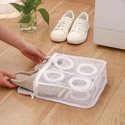 Colorful Sun® Waszak - Wasnet voor Schoenen - Medium - 1 st - 28x24.5x8 cm - Schoen Wassen - Speciale Zorg Waszak Huishouden - Netje Anti-Vervorming - Multifunctionele waszakje voor lingerie wasnet - sneaker cleaner waszakken voor wasgoed waszakken — thumbnail 5