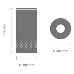 Brabantia Wasmand - met Deksel - 35 l - Matt Black/Kurken deksel — thumbnail 2