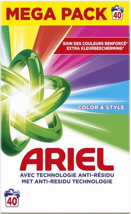 Ariel Snel Oplosbaar Waspoeder - Kleur - 40 Wasbeurten - 2.2kg — thumbnail 4