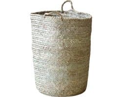 Wasmand Palmblad - Handgemaakt in Marokko - h55 x b40 cm — afbeelding 1