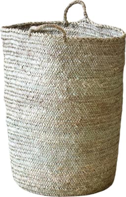 Wasmand Palmblad - Handgemaakt in Marokko - h55 x b40 cm — thumbnail 1