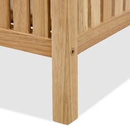 Badkamer bankje - met wasmand - 100 l - hout — thumbnail 3