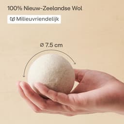 Droogballen Set van 6-100% Biologische Schapenwol voor Zachte Was & Korte Droogtijd - Perfect voor Dons . — thumbnail 2