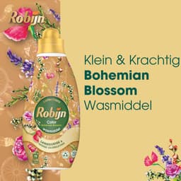Robijn - Vloeibaar Wasmiddel - Klein & Krachtig - Color Bohemian Blossom - 6 flessen x 114 wasbeurten - Voordeelverpakking — thumbnail 3