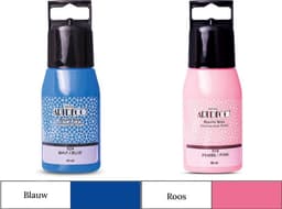 Artdeco 3D Dimensionale Verf Set – 2x50 ml – Blauw & Roze – Geschikt voor Stof, Glas, Keramiek, Karton, Metaal, Papier & Steen – 3D Liner Textuur- en Reliëfschilderen Dimensional Paint — thumbnail 1