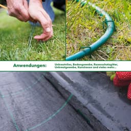 FLOORDIREKT Grondanker Haringen voor Kunstgras - Stabiele & Corrosiebestendige - Voor Kunstgras, Onkruidvlies, Schutting, Tent, Camping & Tuin - Gemaakt van Ijzerdraad - U-Vorm - 100 stuks - 15 x 3 cm — thumbnail 5