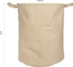 QUVIO Wasmand met handvaten / Wasmanden / Wassorteerder / Wasbox / Waszakken / Opbergmand / Badkameraccessoires / Wassen - Kraftlook - Inhoud 43 Liter — thumbnail 2