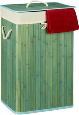 Wasmand - 83 l - opvouwbaar - bamboe — thumbnail 3
