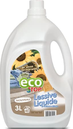 Eco Top vloeibaar wasmiddel Savon de Marseille 3L Wit & Gekleurd - 60 wasbeurten — thumbnail 1