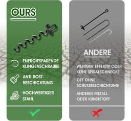 Metalen grondankers - grondanker voor trampoline gebruik met boor - campingtenten schuren trampoline schommels - 4 stuks — thumbnail 4