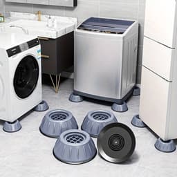 Wasmachine-voetpads, 4 stuks anti-vibratiematten, wasmachine, trillingsdemper, wasmachine, antislip rubberen voetkussens, voor wasmachines en drogers, koelkast, tafel — thumbnail 3
