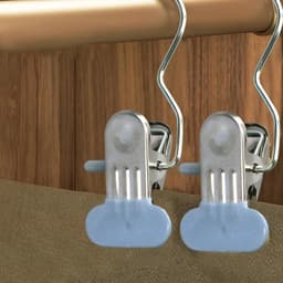 Goodivery ® Set van 10 Roterende RVS Droogklemmen met Antislip Clips voor Diverse Kledingstukken — thumbnail 2