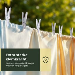 Gandria Wasknijpers 24 Stuks - Kunststof Wasknijpers - Set van 24 Plastic Knijpers - Wasrek Knijpers 10 Kg - Grijs/Wit en Wit/Grijs — thumbnail 3
